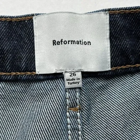 Reformation Indigo Wide Leg Jeans - Picture 11 of 13